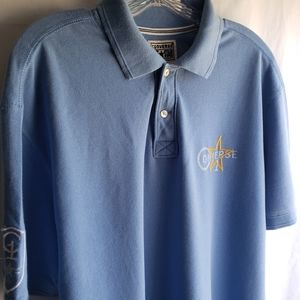 Mens Converse One Star Polo Shirt  Size XL. Light Blue